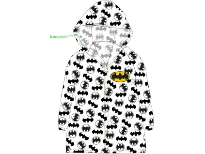 Chlapecká pláštěnka BATMAN transparentní