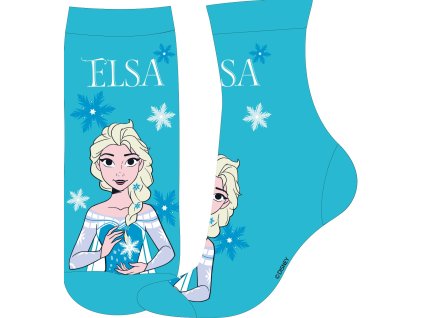 Dívčí ponožky FROZEN ELSA single modré