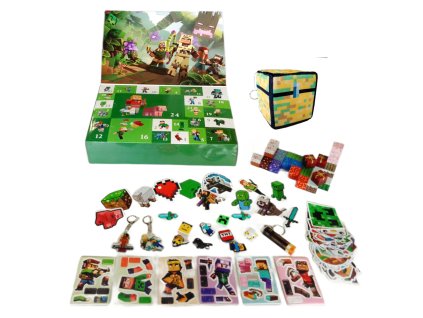 MSTB2334A adventni kalendar minecraft magneticke kostky a jina prekvapeni