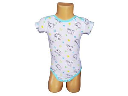 Body MÉĎOVÉ kr.rukáv chlapecké bílé (Barva Bílá, Velikost 68)
