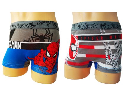 Boxerky SPIDERMAN bavlna 2pack (Barva Modrošedé, Velikost 92/98)