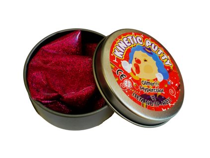 64318 inteligentni plastelina trpytiva cervena