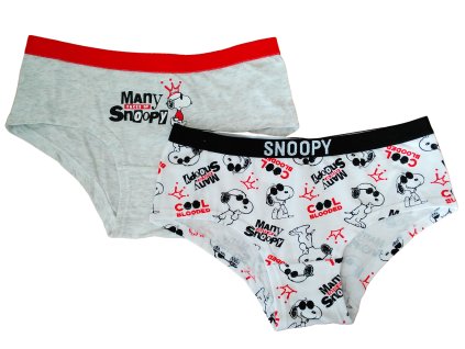 Kalhotky SNOOPY mladší dorost bavlna single (Barva Bílá, Velikost 122/128)
