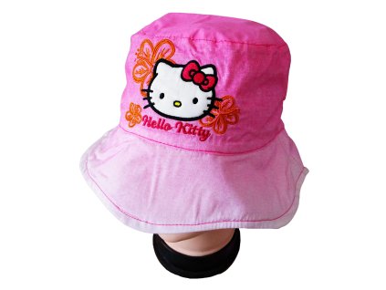 Klobouk HELLO KITTY bavlna růžový (Barva Růžová, Velikost 52)