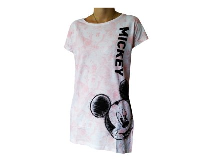 Maxitriko MICKEY kr.rukáv dámské růžové (Barva Růžová, Velikost XL)