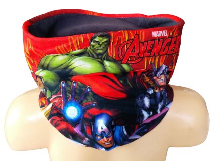64075 nakrcnik avengers polar fleece chlapecky sedy