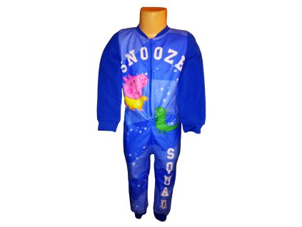 Overal PEPPA PIG polar fleece chlapecký (Barva Modrá, Velikost 92/98)