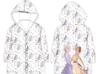 Pláštěnka FROZEN rostlinky transparentní (Barva Transparentní, Velikost 104/110)