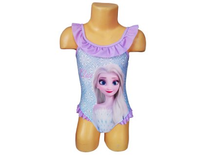 Plavky FROZEN ELSA jednodílné fialové (Barva Fialová, Velikost 104/110)