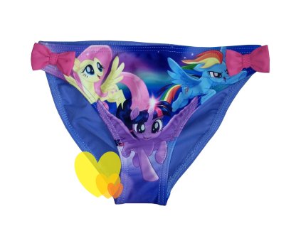 Plavky MY LITTLE PONY kalhotkové s mašlí fialové (Barva Fialová, Velikost 128)