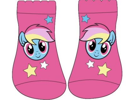 Ponožky MY LITTLE PONY kotníkové single růžové (Barva Růžová, Velikost 23/26)