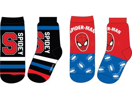 Ponožky SPIDERMAN 2pack (Barva vícebarevné, Velikost 23/26)