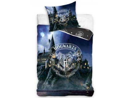 34553 2 detske povleceni harry potter bradavicka skola 140x200 70x90 cm