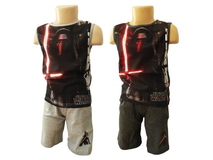 Pyžamo - letní set STAR WARS tílkové (Barva Šedá tmavá, Velikost 152)