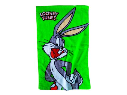 63502 rucnik detsky looney tunes bugs bunny bavlna zeleny 30x50