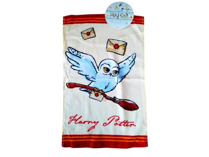 63511 rucnik maly harry potter hedvika bavlna kremovy 30x50