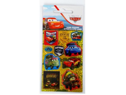 62437 samolepky cars laser zlate