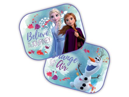 Sluneční clony FROZEN modrozelené do auta 2pack