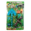 FIBH2305A kolekce figurek minecraft diamantovy mec s doplnky 12ks