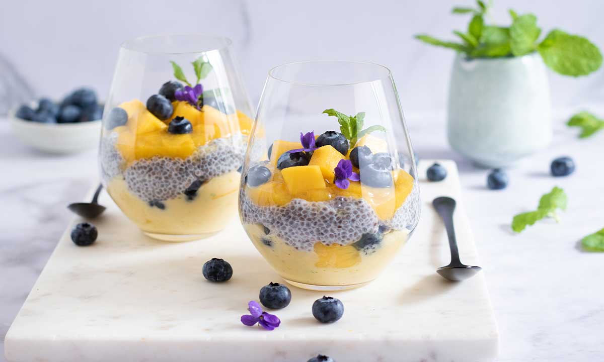 Chia pudink s mangem