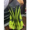 Dres na moderní gymnastiku Neon Flow Green