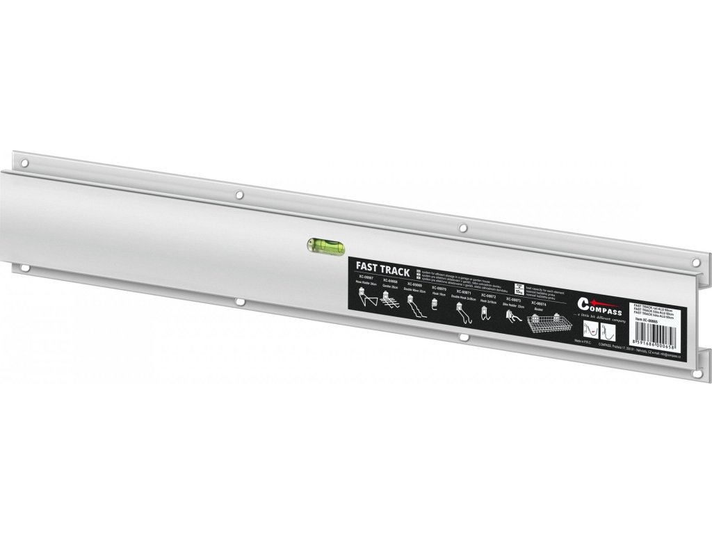 Závěsný systém FAST TRACK lišta ALU 60cm s vodováhou
