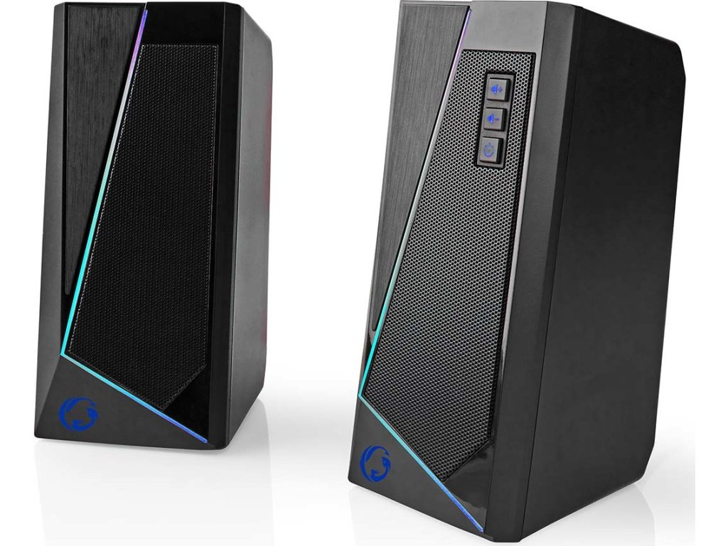 Herní Reprodukory | Kanály reproduktorů: 2.0 | Napájení z USB | 3,5 mm Zástrčka | 18 W | LED | Ovládání Hlasitosti