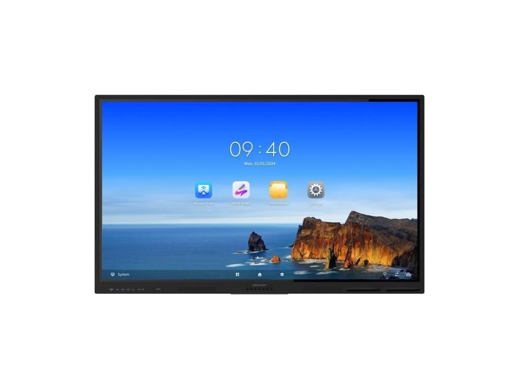 HIKVISION interaktivní dotykový panel 65", 4K, Android 13, 8GB , 64GB storage,  40 points ,infrared, Type-C*1, HDMI , BT