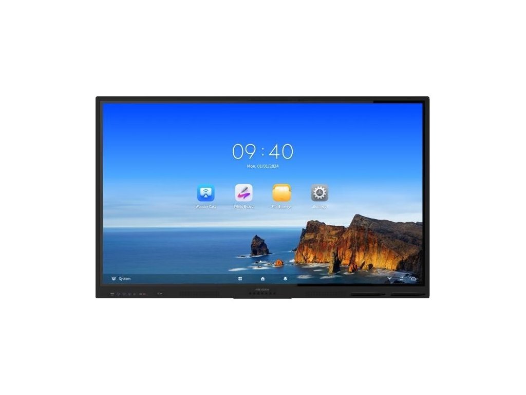HIKVISION interaktivní dotykový panel 86", 4K, Android 13, 8GB, 64GB storage,  40 points ,infrared, Type-C*1, HDMI , BT