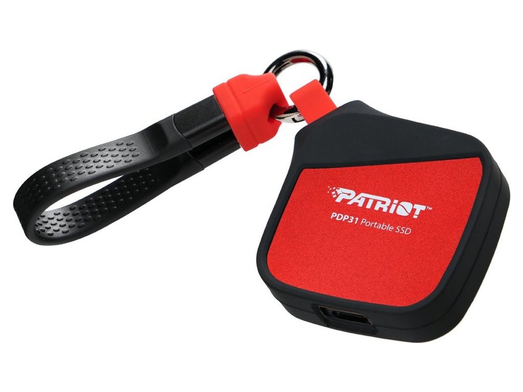 PATRIOT Portable SSD PDP31 2TB M.2 2230 format / USB 3.2 Gen2 / USB Type-C / externí / černo-červený