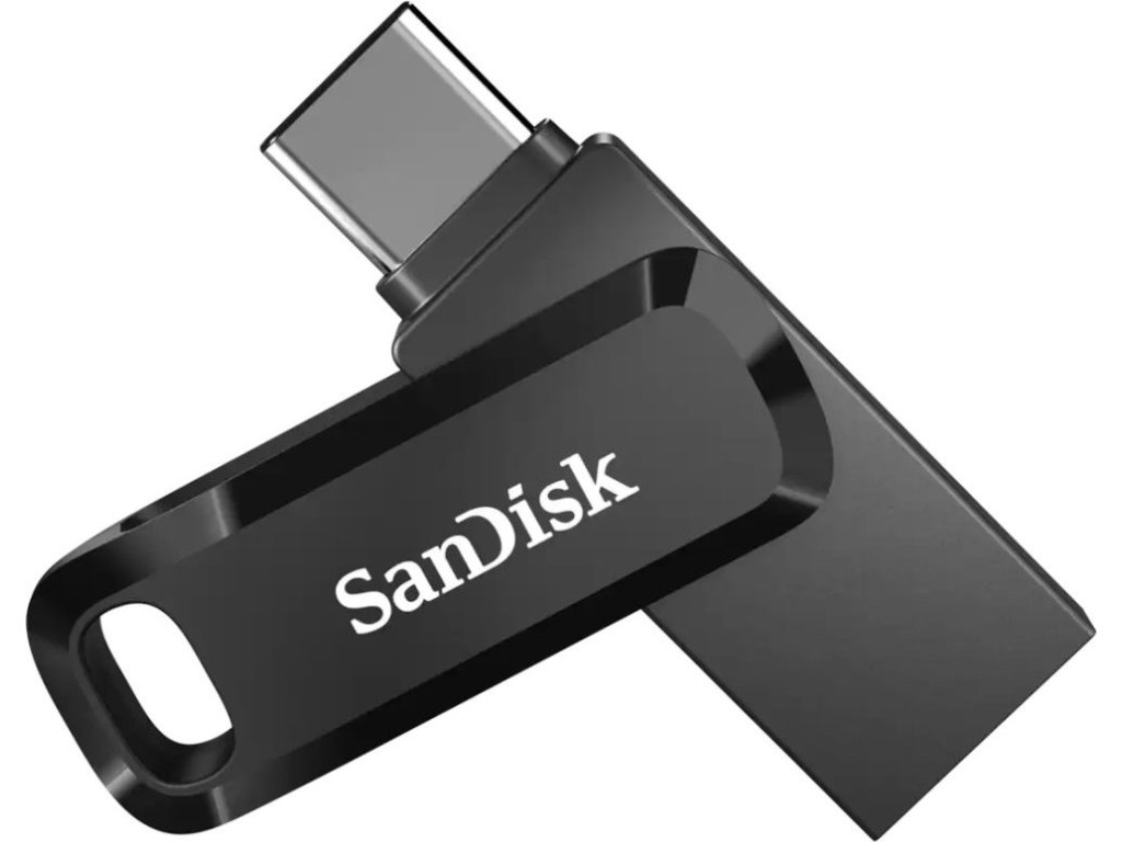 SanDisk Ultra Dual Drive Go 256GB / USB Type-C + USB Type-A / USB 3.2 Gen 1 / černá