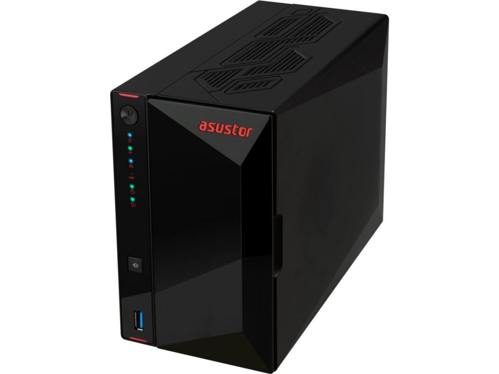 Asustor Nimbustor 2 Gen2 AS5402T 2 Bay NAS, Quad-Core 2.0GHz CPU, Dual 2.5GbE Ports, 4GB DDR4, 4x M.2 SSD Slots