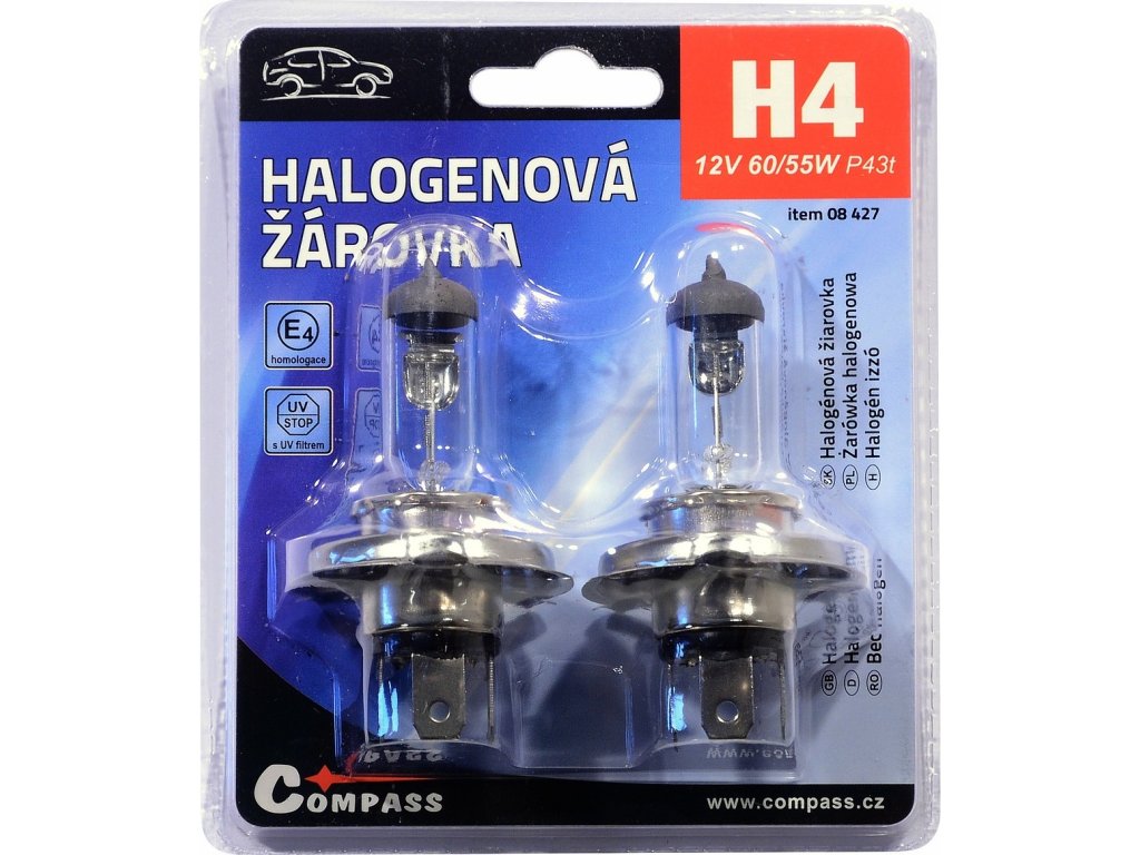Žárovka 12V H4 60/55W P43t blister 2ks