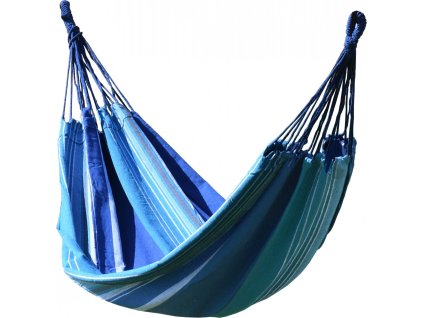 Houpací síť TEXTIL 200x100cm modro-bílá