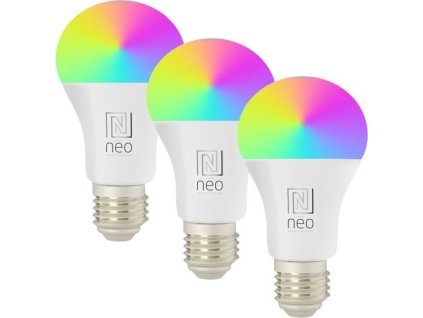 IMMAX NEO SMART sada 3x LED žárovka E27 11W RGB+CCT barevná a bílá, stmívatelná, Zigbee, TUYA