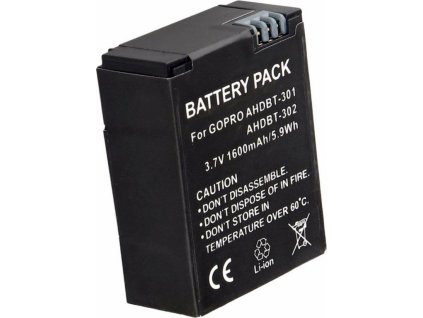 TRX baterie GoPro/ 1600 mAh/ pro Hero3/ Hero3+/ neoriginální