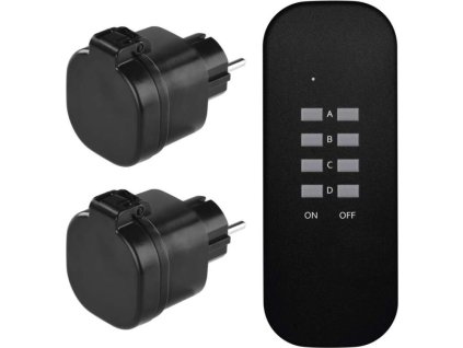 Dálkově ovládané zásuvky SCHUKO, IP44