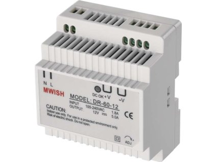 Náhradní napájecí zdroj 12 V/5 A DC DIN