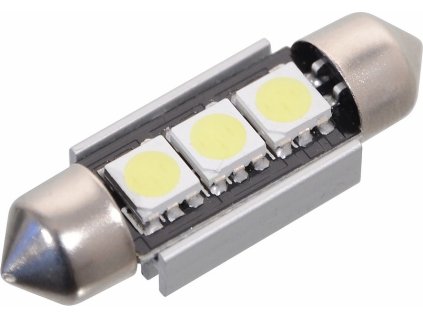 Žárovka 3 SMD LED 12V suf. SV8.5 36mm s rezistorem CAN-BUS ready bílá