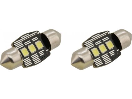 Žárovka 3 LED SMD 12V suf.11X32 SV8.5 NEW-CAN-BUS bílá 2ks