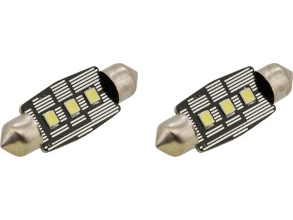 Žárovka 3 LED SMD 12V suf.11X38 SV8.5 NEW-CAN-BUS bílá 2ks