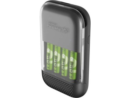 Ultra-rychlá nabíječka baterií GP Charge 10 S491 + 4× AA