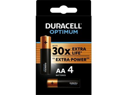 Duracell Optimum alkalická baterie 4 ks (AA)