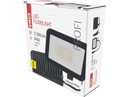 LED reflektor INOVO 20W, antracit,  neutrání bílá