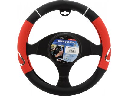 Potah volantu RALLY červený