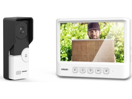 EVOLVEO DoorPhone IK06, set video dveřního telefonu s pamětí a barevným displejem