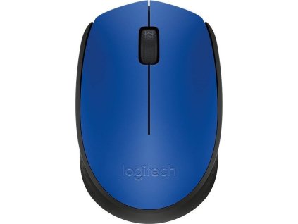 Logitech M171/Kancelářská/Optická/1 000 DPI/Bezdrátová USB/Černá-modrá