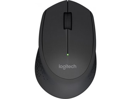 Logitech M280/Ergonomická/Optická/Pro praváky/1 000 DPI/Bezdrátová USB/Černá