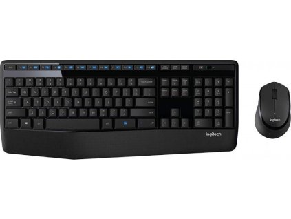 Logitech set klávesnice s myší MK345 / bezdrátový / 2,4Ghz / USB přijímač / CZ + SK / černá