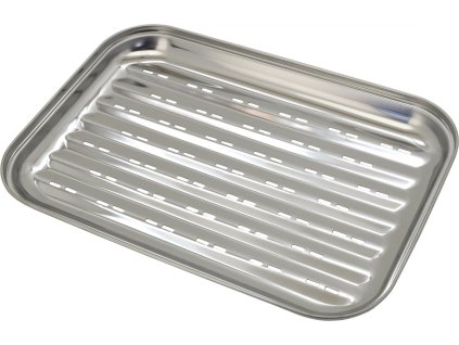 Grilovací tácek nerez 34 x 24 cm
